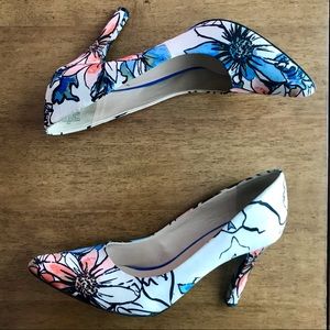 Nine West Floral Heels